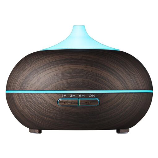 300ml Dark Wood Grain Ultrasonic Diffuser W/ Measuring Cup - Image 2