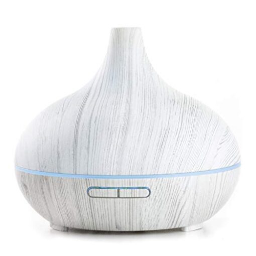 400ml Aroma Diffuser White Wood Grain W/ Measuring Cup