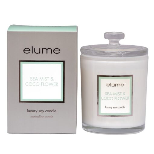 Sea Mist and Coco Flower Jar Scented Candle – 400g - Image 2