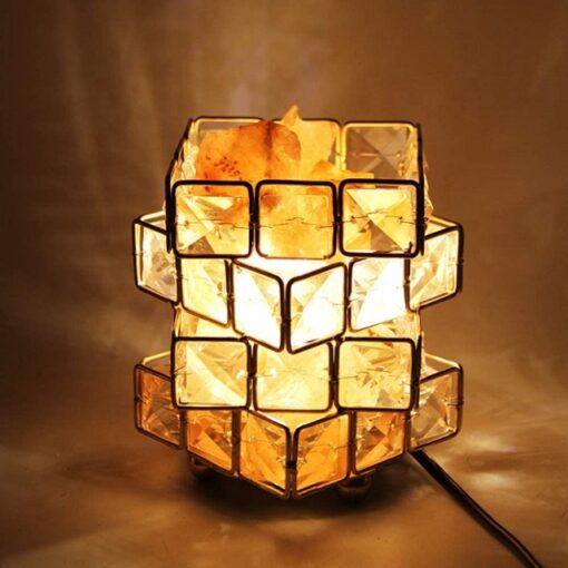 Rubik Cube Himalayan Salt Lamp - Image 2