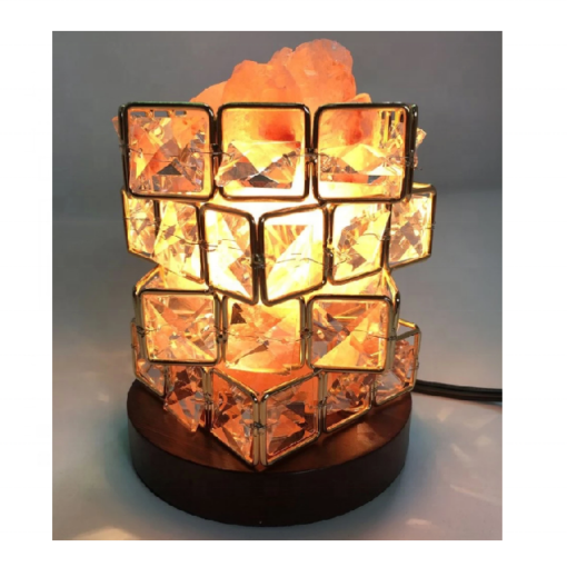 Rubik Cube Himalayan Salt Lamp - Image 3