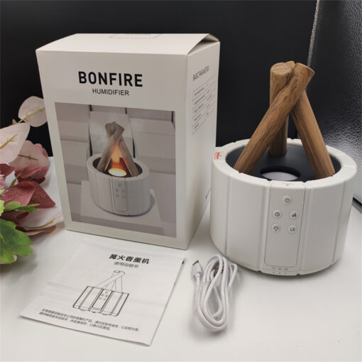 Bonfire Aroma Diffuser W/ Remote Elegant White Design - Image 11