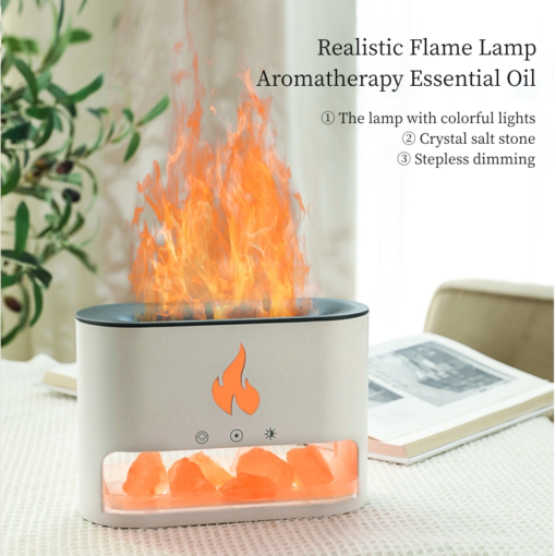 Flame Aroma Diffuser W/ Himalayan Salt Stones - Image 7