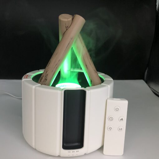 Bonfire Aroma Diffuser W/ Remote Elegant White Design - Image 5