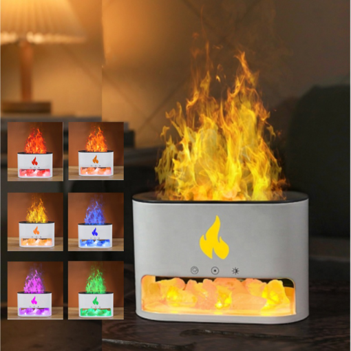 Flame Aroma Diffuser W/ Himalayan Salt Stones - Image 8