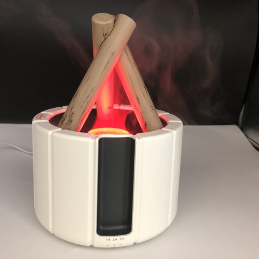 Bonfire Aroma Diffuser W/ Remote Elegant White Design - Image 4